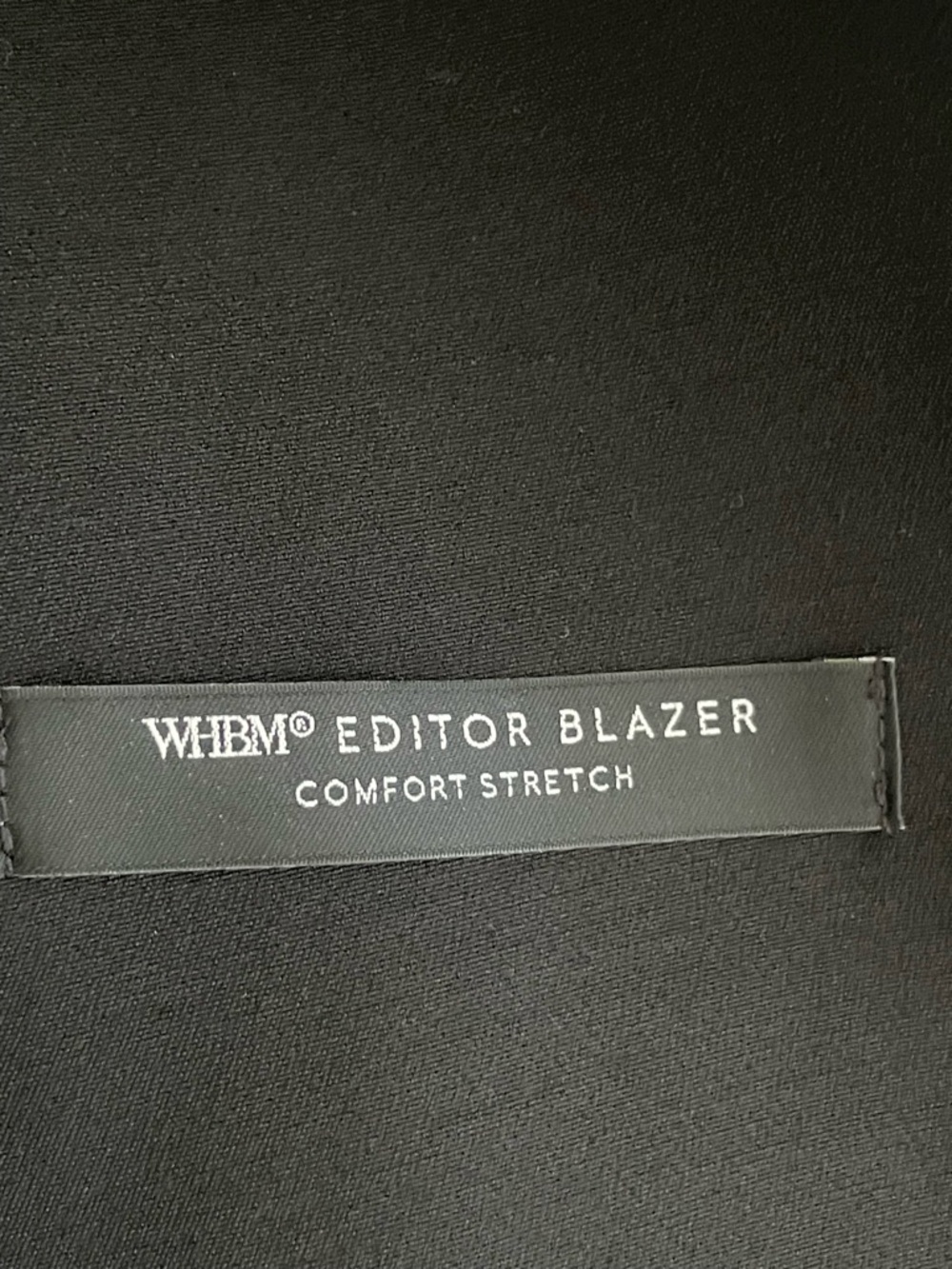 WHBM Editor Black Blazer Structured One-Button Size 0 - Picture 9 of 11